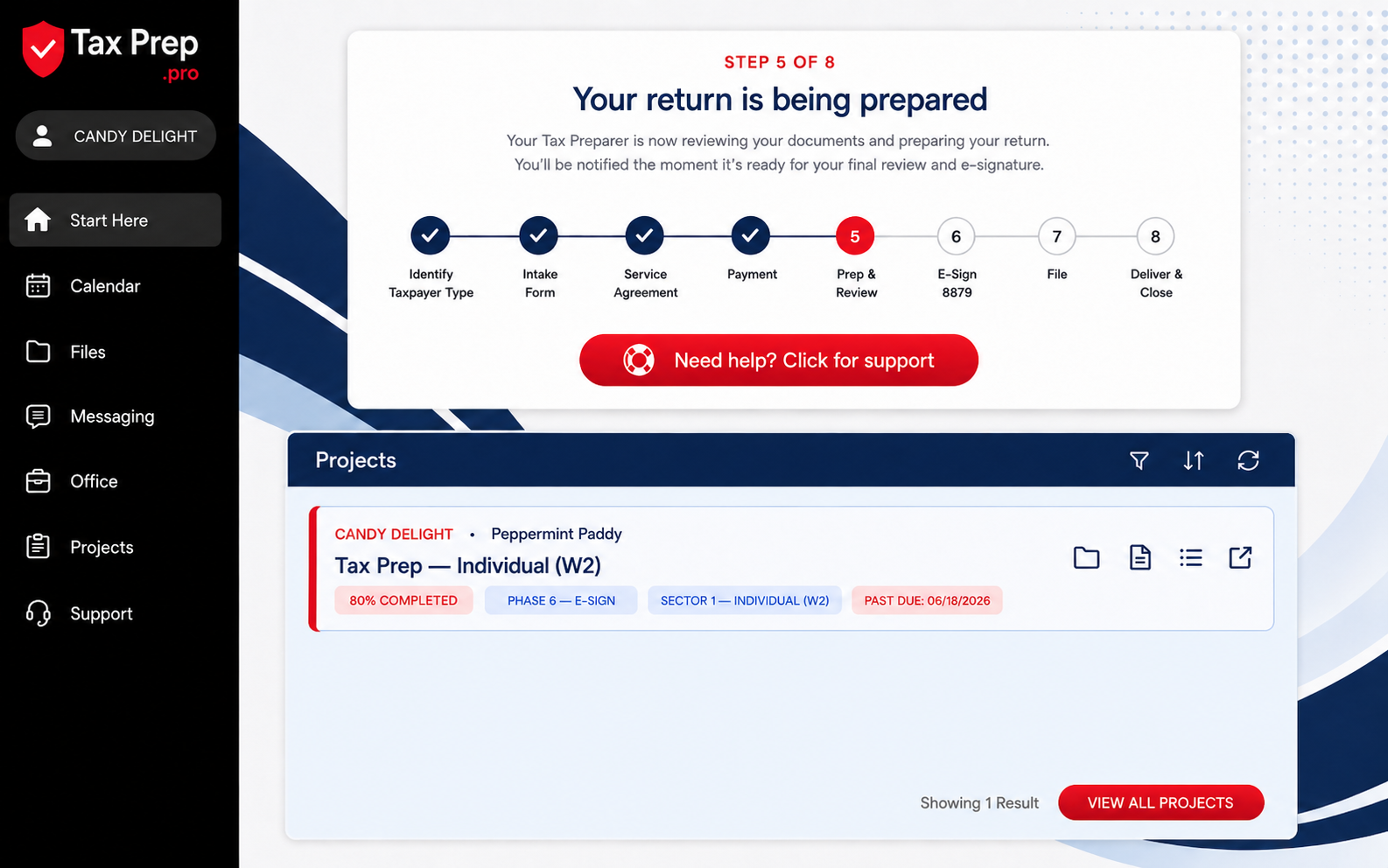Step 5 of 8 — Prep + review